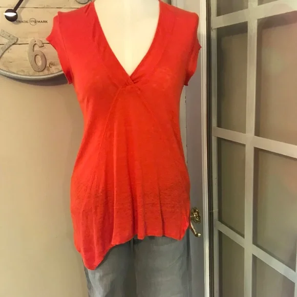 Host pick 🎉 🎈 Anthropology Meadow Rue 100% linen top - Picture 3 of 13